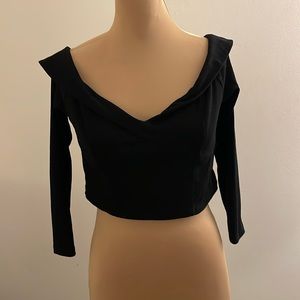 SHEIN Curve off the shoulder crop top
